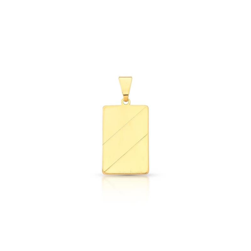 PINGENTE MASCULINO BANHADO OURO - .