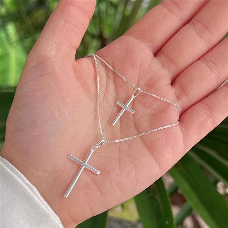 PINGENTE MASCULINO CRUZ PRATA 925