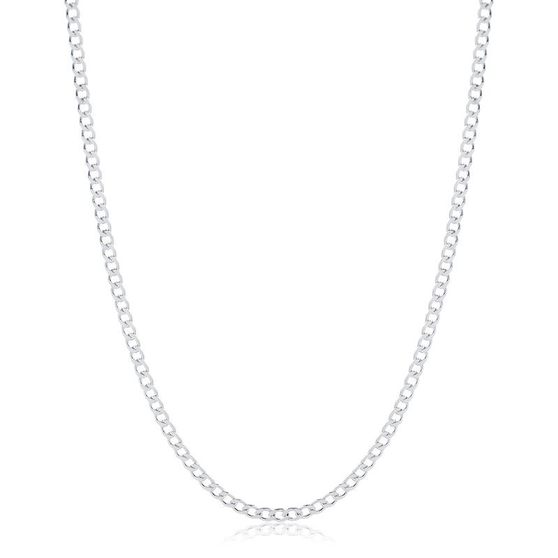 CORRENTE GRUMET MASCULINA PRATA 925 - .