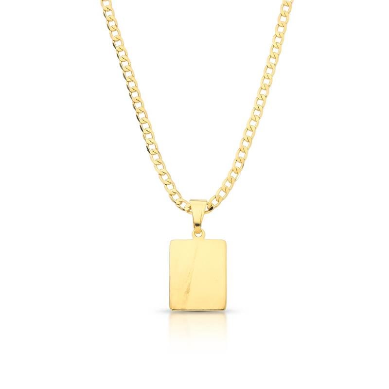 CORRENTE MASCULINA 3X1 BANHADO OURO - .