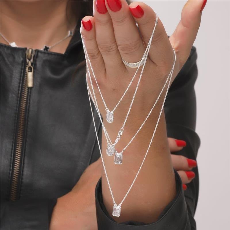 SCAPULÁRIO SAGRADO CORAÇÃO DE JESUS PRATA 925