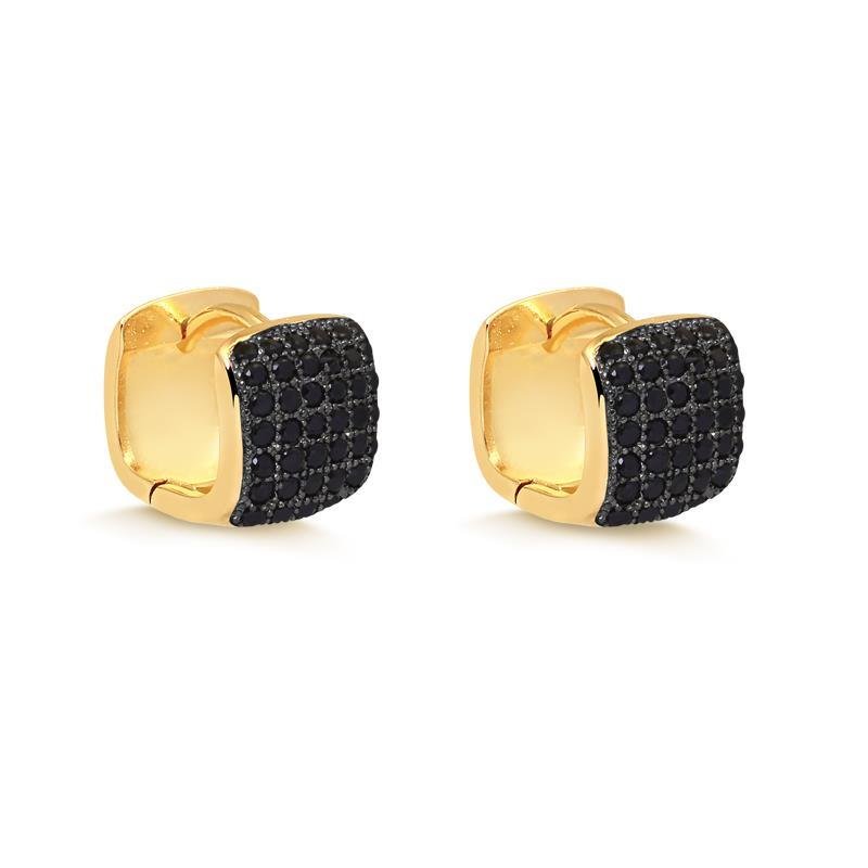 BRINCO CRAVEJADO DE CLICK EM ZIRCÔNIAS FOLHEADO A OURO
