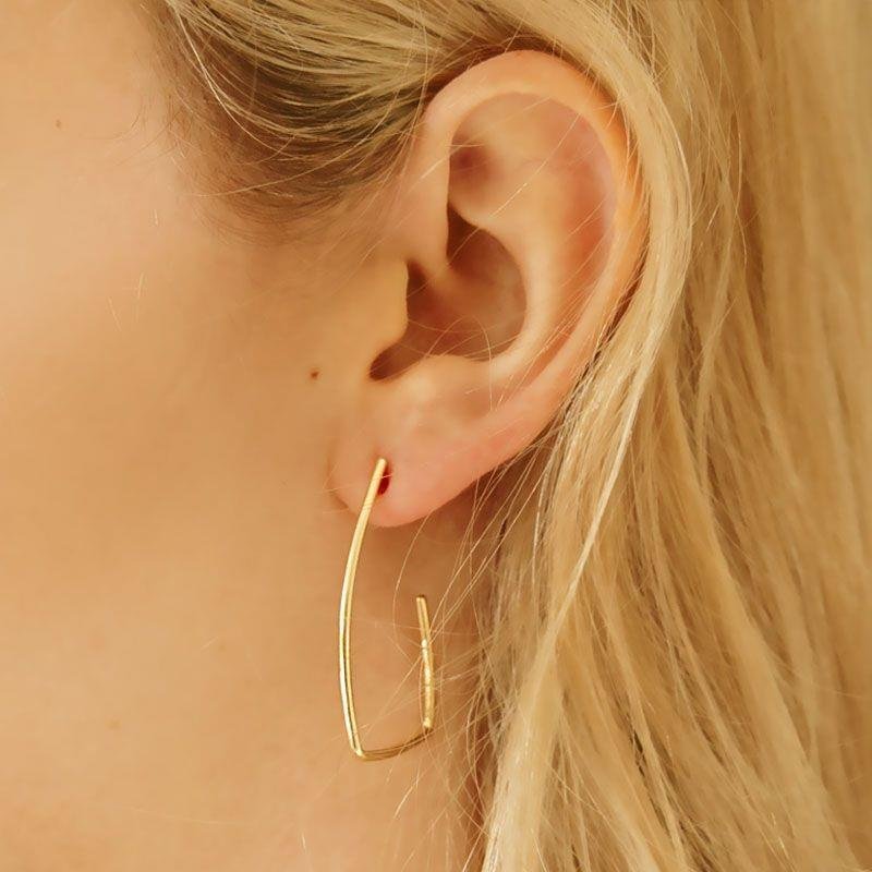 BRINCO ARGOLA FOLHEADO OURO 