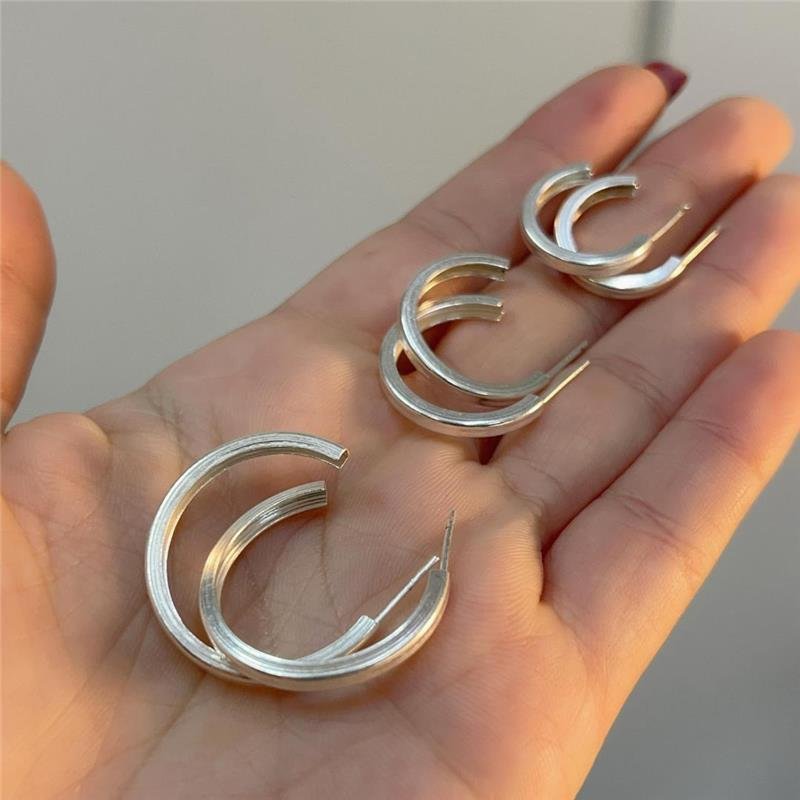 BRINCO ARGOLA 18MM PRATA 925