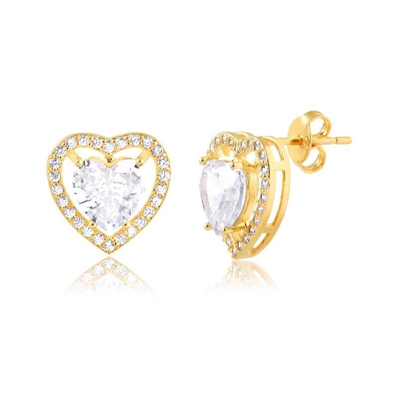 BRINCO CORAÇÃO BANHADO OURO