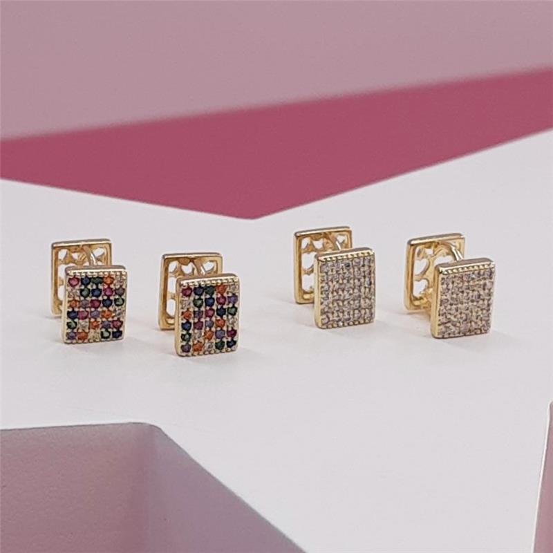 BRINCO CLICK CRAVEJADO FOLH. OURO 