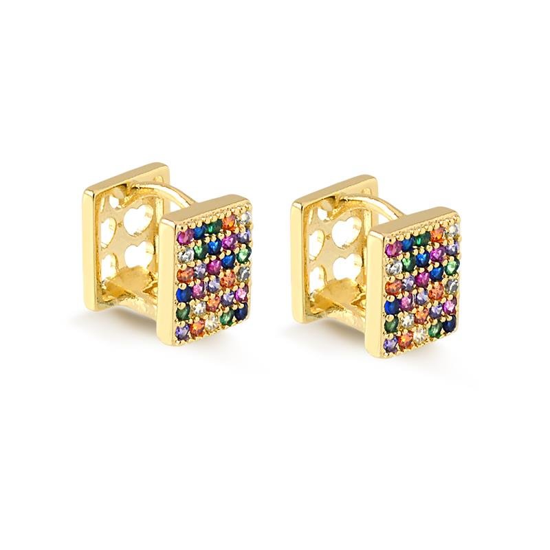 BRINCO CLICK CRAVEJADO FOLH. OURO 