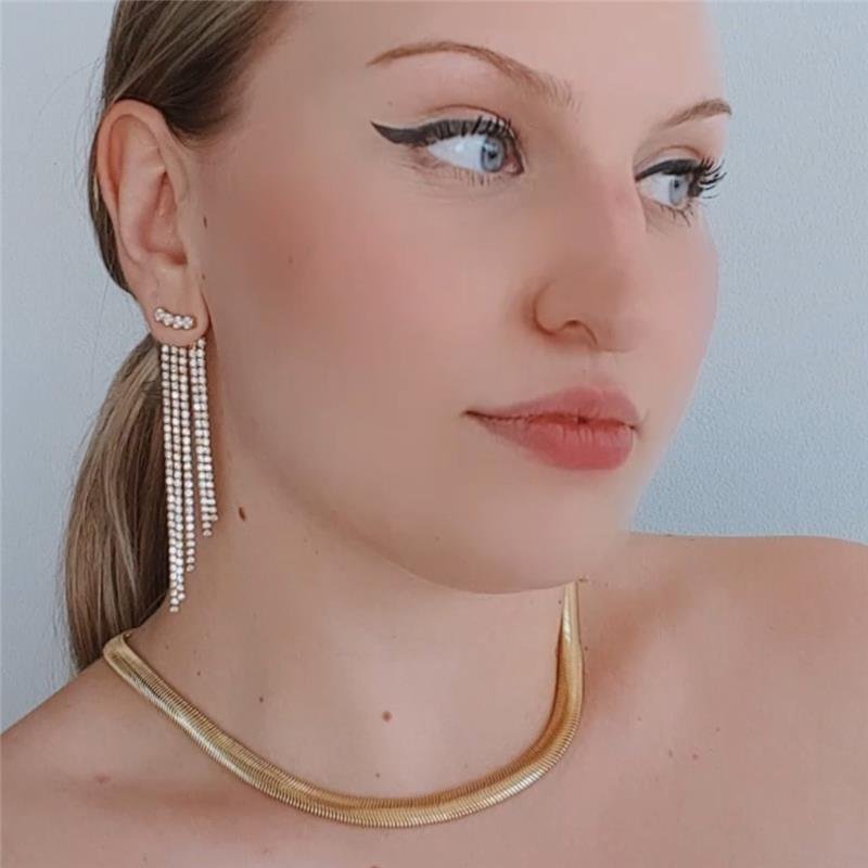 BRINCO FRANJA RIVIERA FOLH. OURO