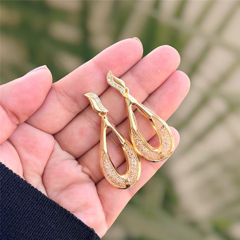BRINCO GOTA BANHADO OURO