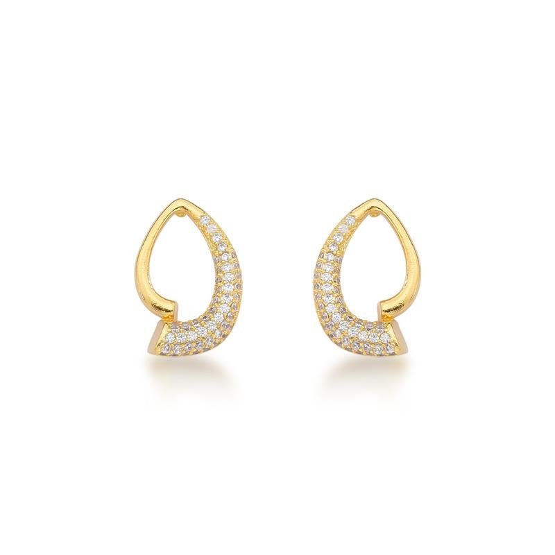 BRINCO CRAVEJADO BANHADO OURO - CRISTAL