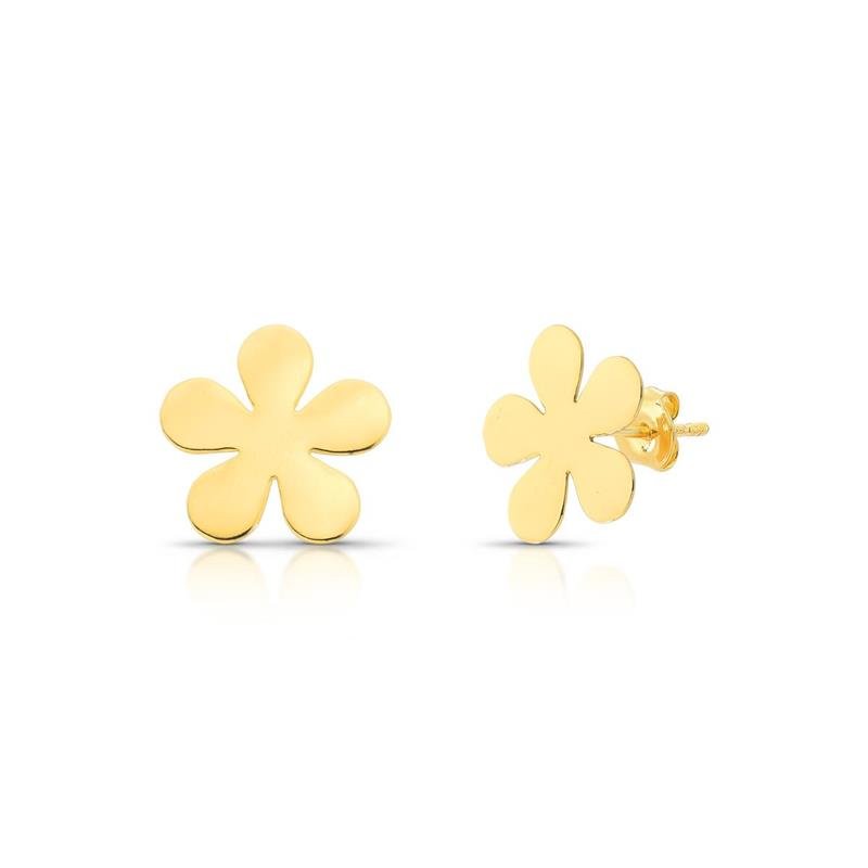 BRINCO FLOR BANHADO OURO - .