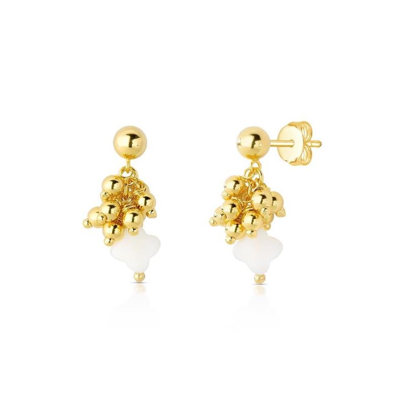 BRINCO FLOR BANHADO OURO - .