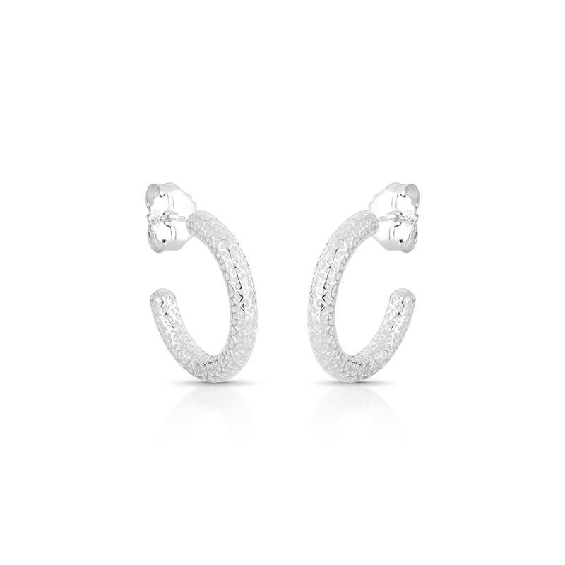 BRINCO ARGOLA RENDA ITALIANA PRATA 925 - .