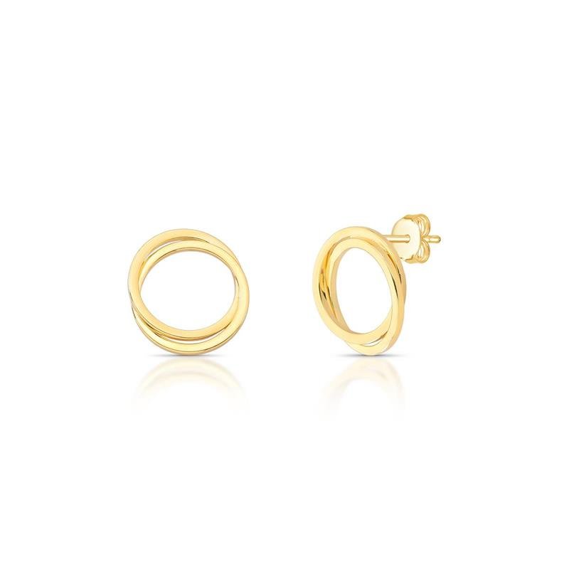 BRINCO ARGOLAS BANHADO OURO - .