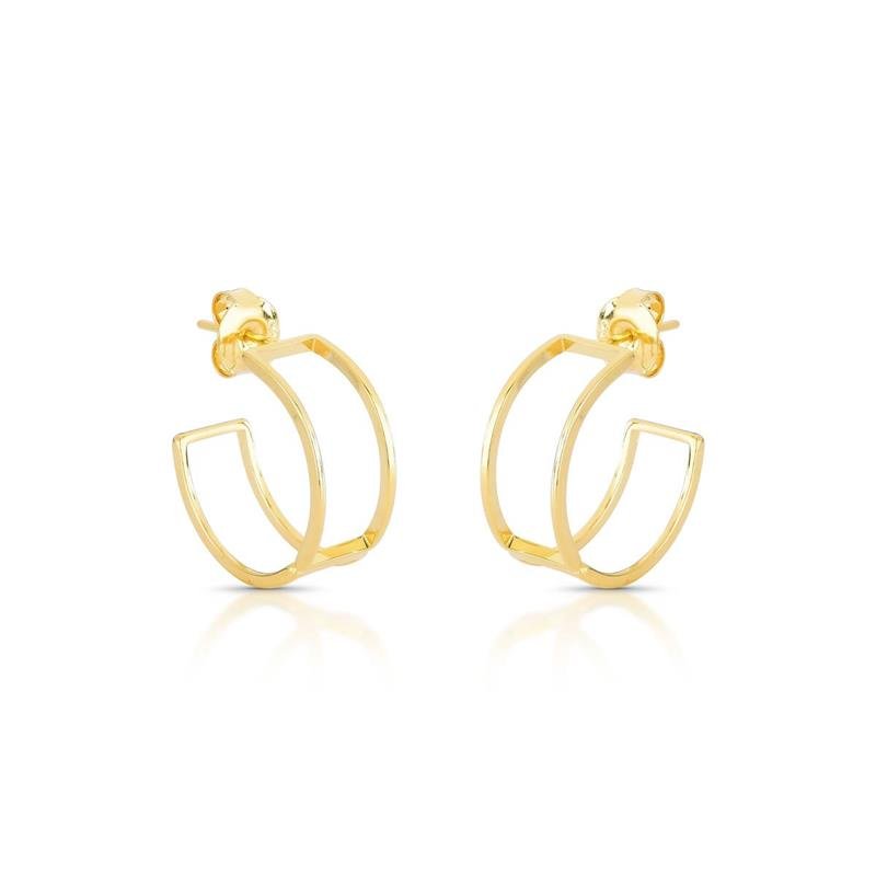 BRINCO ARGOLA BANHADO OURO - .