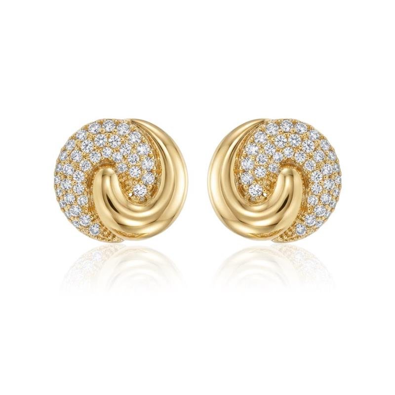 BRINCO CRAVEJADO BANHADO OURO - CRISTAL