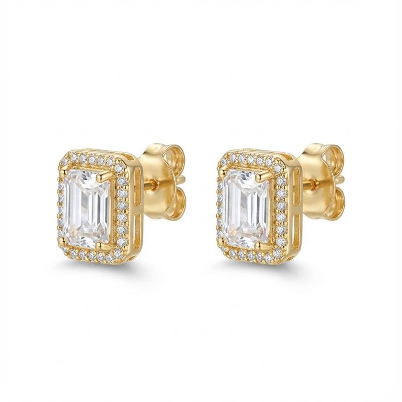 BRINCO ZIRCONIA BANHADO OURO - CRISTAL