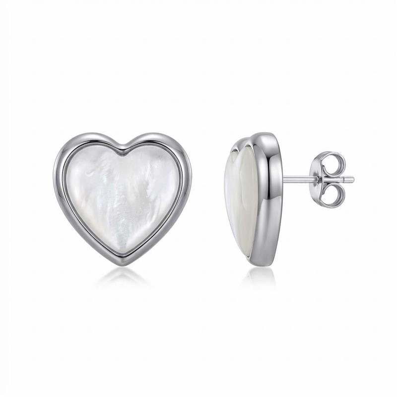 BRINCO CORAÇÃO BANHADO RÓDIO - BRANCO