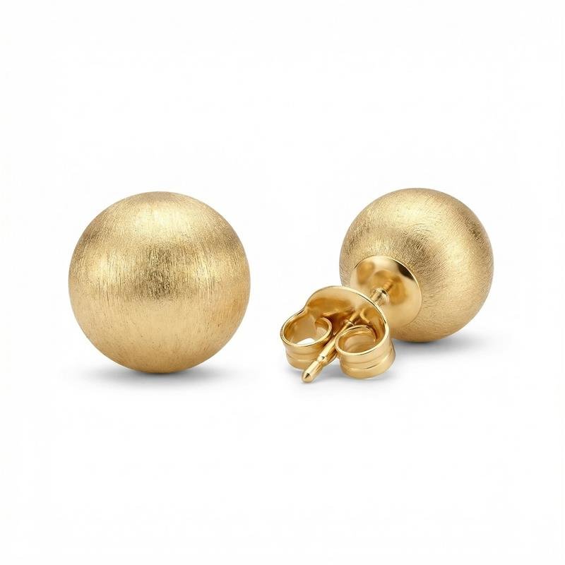BRINCO BOLA FOSCA BANHADO OURO - .