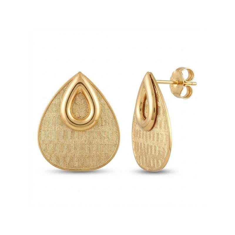 BRINCO GOTAS TRABALHADAS BANHADO OURO - .