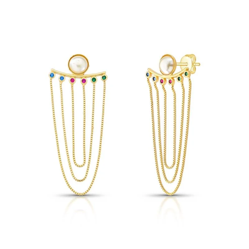 BRINCO FRANJA BANHADO OURO - COLORIDO