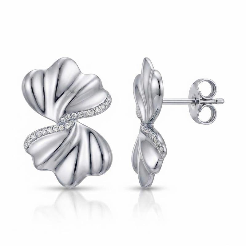 BRINCO LAÇO BANHADO RÓDIO - CRISTAL