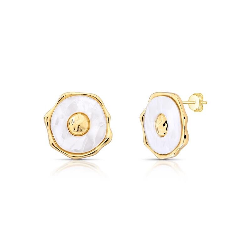 BRINCO REDONDO BANHADO OURO - .