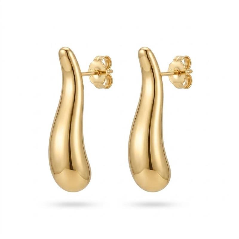 BRINCOS BANHADO OURO - .