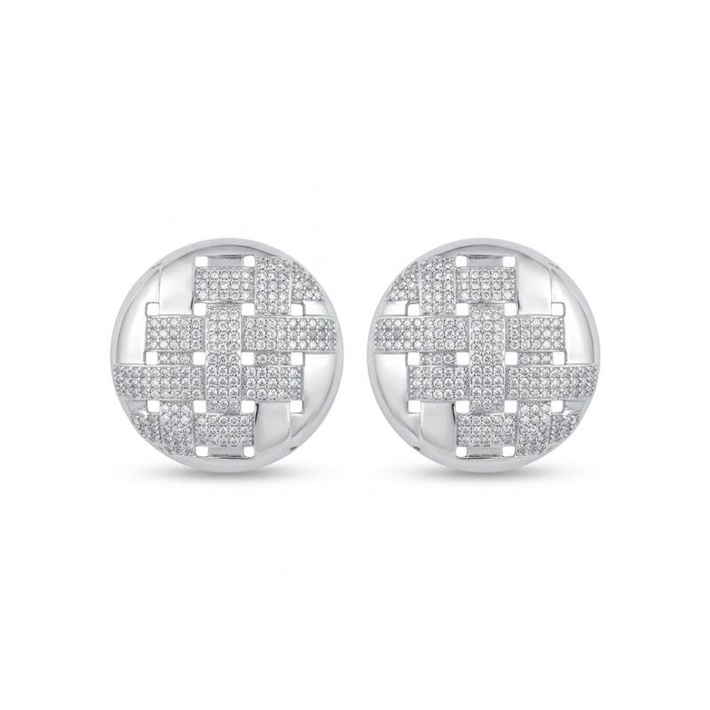 BRINCO CRAVEJADO BANHADO RODIO - CRISTAL