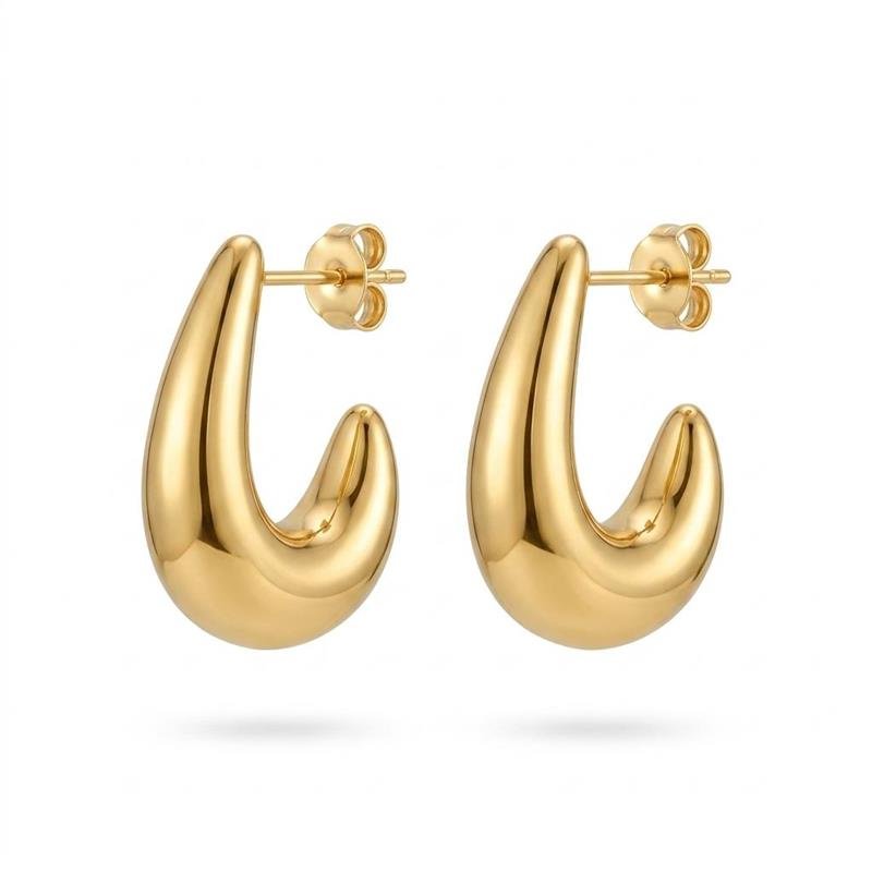 BRINCOS BANHADO OURO - .