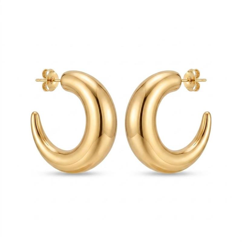 BRINCOS BANHADO OURO - .
