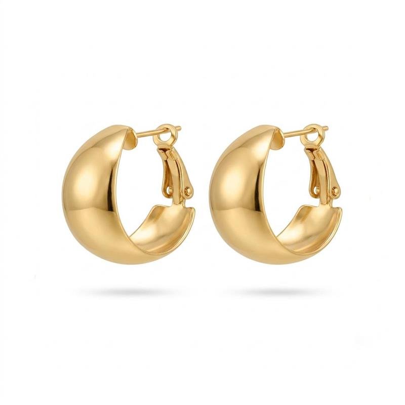 BRINCO ARGOLA BANHADO OURO - .