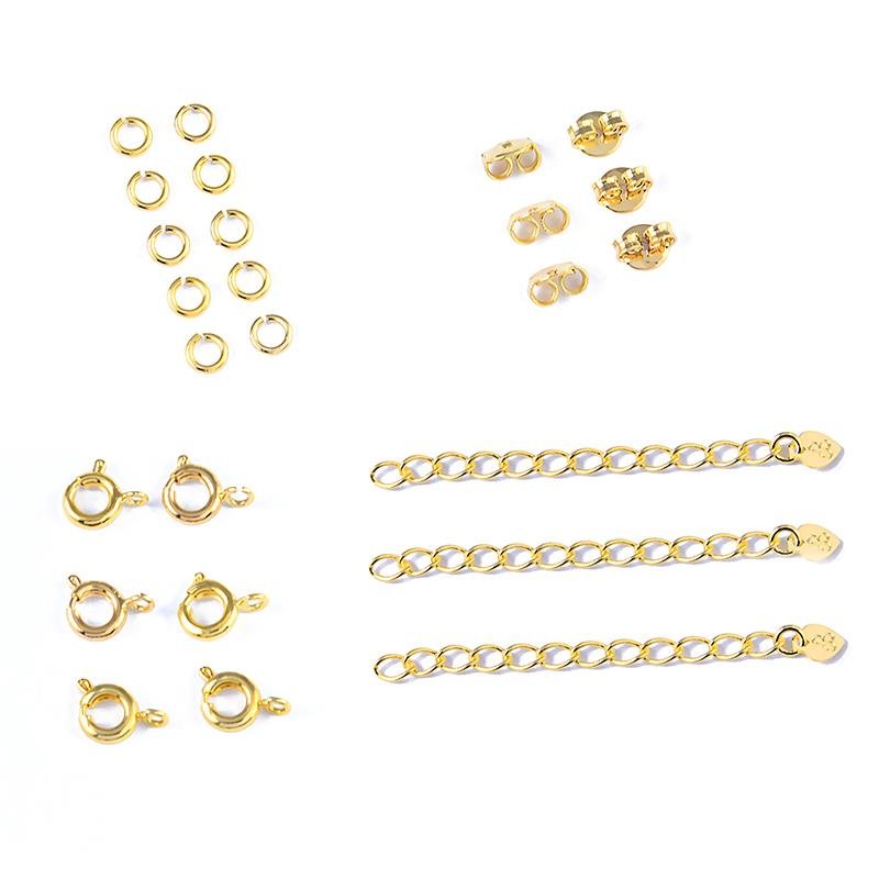 KIT ACESSÓRIOS DE REPOSIÇÃO FOLHEADO OURO - .